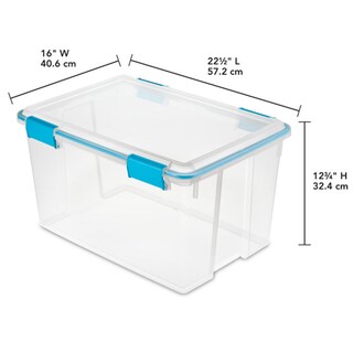 Foto 3 | Foto 3 | Caja De Juntas Sterilite Storage Bins De 54 Litros Con Tapa De Cierre Paquete De 8 - Venta Internacional.