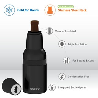 Foto 3 | Foto 3 | Cooler Asobu Frosty Beer 2.0, Acero Inoxidable Aislante, 355 Ml - Venta Internacional.