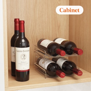 Foto 6 | Foto 6 | Botellero Lifewit De Plástico Apilable Para Nevera, 4 Botellas - Venta Internacional.