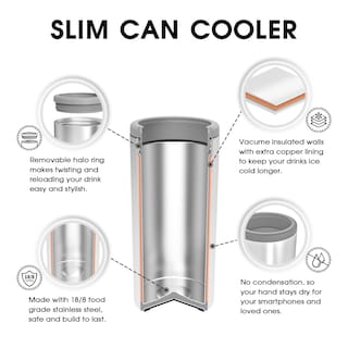 Foto 2 | Foto 2 | Can Cooler Tiluck Skinny For Slim Beer & Hard Seltzer, 355 Ml - Venta Internacional.