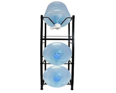 Foto 1 | Foto 1 | Estantería Para Garrafones Mu:4life Mu-ptg-1-3 Negro Con 3 Estantes De Acero Y Repisa De Almacenamiento