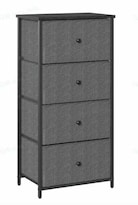 Cajonera Songmics Con 4 Cajones De Tela, Gris