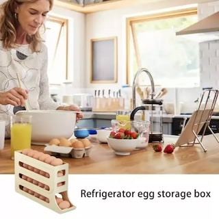 Foto 4 | Foto 4 | Dispensador De Nevera Con Caja De Almacenamiento De Huevos, 4 Capas - Venta Internacional.