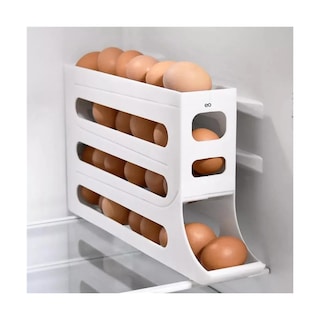 Foto 4 | Foto 4 | Organizador Dispensador De Huevos Para 30 Huevos.4 Niveles Eo Safe Imports Esi-20621 Blanco