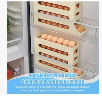 Foto 6 | Foto 6 | Organizador Dispensador De Huevos Para 30 Huevos.4 Niveles