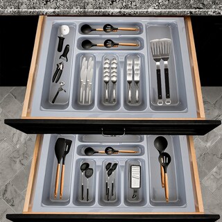 Foto 3 | Foto 3 | Organizador para Cubiertos Gravita Gris
