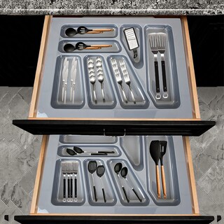 Foto 3 | Foto 3 | Organizador para Cubiertos Gravita Gris