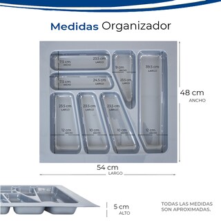 Foto 4 | Foto 4 | Organizador para Cubiertos Gravita Gris