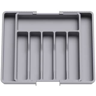 Foto 1 | Foto 1 | Organizador De Cajones Para Cubiertos Lifewit, Expandible, De Plástico Gris - Venta Internacional.