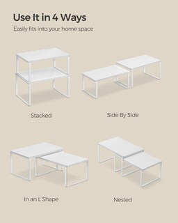Foto 7 | Foto 7 | Estante Organizador De Armario Songmics Para Almacenamiento De Cocina, Juego De 4 - Venta Internacional.