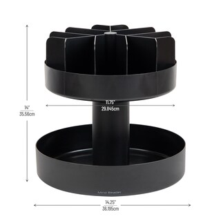 Foto 3 | Foto 3 | Organizador Tipo Carrusel Para Aperitivos Mind Reader, 2 Niveles, Negro - Venta Internacional.
