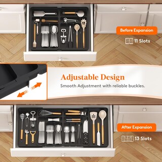 Foto 4 | Foto 4 | Organizador De Cajones Para Cubiertos Lifewit, Grande, Ampliable, 36 Cm - Venta Internacional.