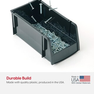 Foto 7 | Foto 7 | Contenedor Iris Usa, Estanterías De Plástico, Apilables, Color Negro, Paquete De 8 - Venta Internacional.