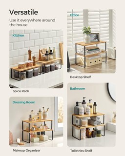 Foto 4 | Foto 4 | Armario Organizador De Estantes Songmics Kitchen Ukcs210b01 Set 4 - Venta Internacional.