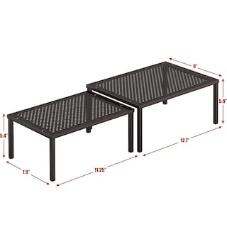 Foto 6 | Foto 6 | Organizador De Estantes Sencillos Para El Hogar  Expandible  Metal Bronce - Venta Internacional.