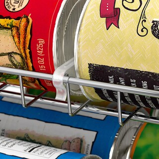 Foto 4 | Foto 4 | Organizador Para Guardar Latas Artículos Sencillos Para El Hogar 3 Niveles Cromado 36 Latas - Venta Internacional.