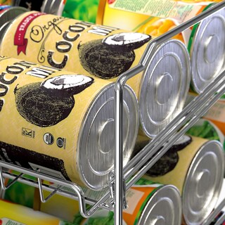 Foto 5 | Foto 5 | Organizador Para Guardar Latas Artículos Sencillos Para El Hogar 3 Niveles Cromado 36 Latas - Venta Internacional.