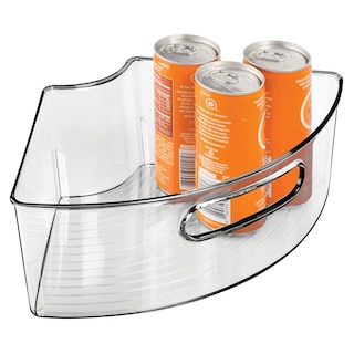Foto 6 | Foto 6 | Papelera De Almacenamiento Mdesign Lazy Susan Plastic Ligne Paquete De 2 Color Gris Ahumado - Venta Internacional.