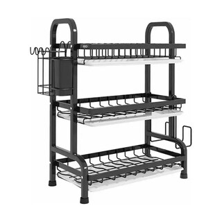 Foto 1 | Foto 1 | Escurridor de Acero Carbono Platos 3 Niveles Eo Safe Imports Esi-20612 Negro