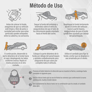 Foto 4 | Foto 4 | Magma Life Cubierta Para Auto, Impermeable Y Antipolvo, Protección Contra Rayos Uv Y Lluvia, Material Resistente En Poliéster