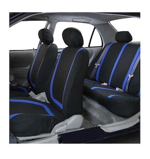 Foto 4 | Foto 4 | Funda De Asiento Universal Para Todas Las Estaciones 9 Piezas Negro Azul Banda