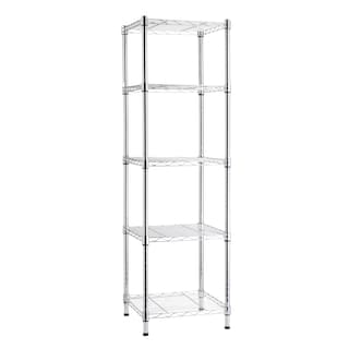 Foto 1 | Foto 1 | Estantería De Almacenamiento Amazon Basics Con 5 Estantes En Forma De Torre, Cromada - Venta Internacional.