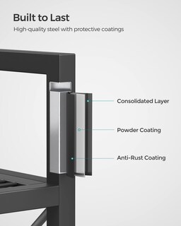 Foto 3 | Foto 3 | Estante de Almacenamiento Songmics de Metal de 5 Niveles con Malla Densa - Venta Internacional