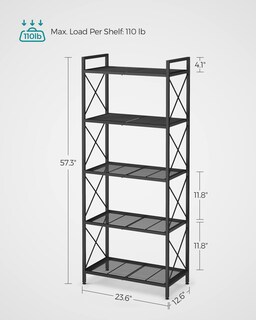 Foto 6 | Foto 6 | Estante de Almacenamiento Songmics de Metal de 5 Niveles con Malla Densa - Venta Internacional
