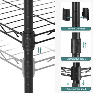 Foto 6 | Foto 6 | Estantes de Almacenamiento Songmics 5 Niveles Negro - Venta Internacional