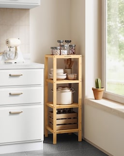 Foto 5 | Foto 5 | Estante de Baño de Bambú Songmics de 4 Niveles - Venta Internacional