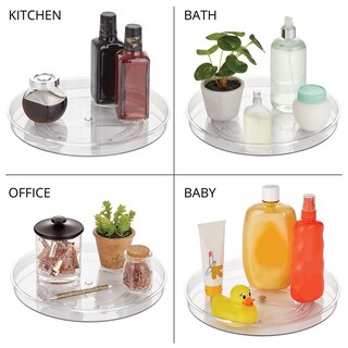 Foto 5 | Foto 5 | Tocadiscos Lazy Susan Mdesign Colección Lumiere Transparente - Venta Internacional.