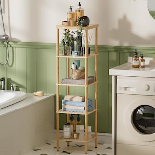 Foto 3 | Foto 3 | Estante De Baño Amazerbath De Bambú De 5 Niveles Multifuncional Natural - Venta Internacional.