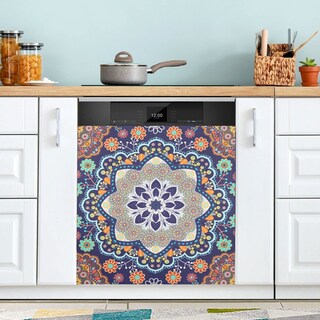 Foto 2 | Foto 2 | Funda Magnética Para Lavavajillas Naanle Ethnic Floral Mandala 23x26 - Venta Internacional.