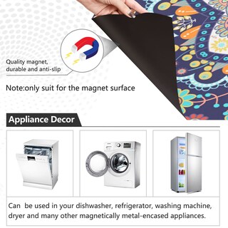 Foto 3 | Foto 3 | Funda Magnética Para Lavavajillas Naanle Ethnic Floral Mandala 23x26 - Venta Internacional.