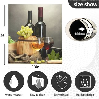 Foto 4 | Foto 4 | Funda Magnética Para Lavavajillas, Diseño De Vino Y Uvas Maduras - Venta Internacional.