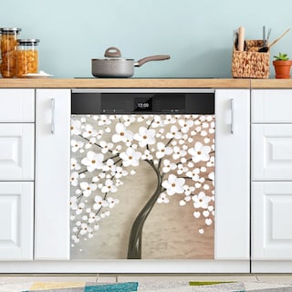 Foto 2 | Foto 2 | Funda Magnética Para Lavavajillas Naanle Floral Tree Of Life, 60 X 66 Cm - Venta Internacional.