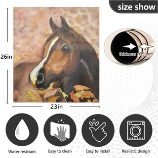 Foto 4 | Foto 4 | Funda Magnética Para Lavavajillas Naanle Painting Horse, 23 X 26 Pulgadas - Venta Internacional.