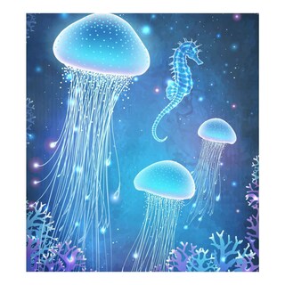 Foto 1 | Foto 1 | Cubierta Magnética Para Lavavajillas Naanle Brilling Seahorse Jellyfish - Venta Internacional.