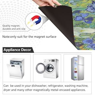 Foto 3 | Foto 3 | Funda Magnética Para Lavavajillas Naanle Irises Van Gogh, 58 X 66 Cm - Venta Internacional.