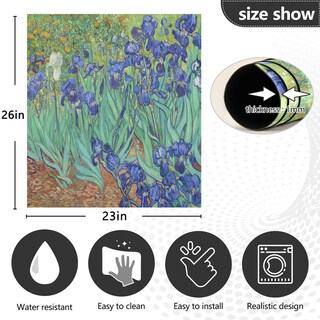 Foto 4 | Foto 4 | Funda Magnética Para Lavavajillas Naanle Irises Van Gogh, 58 X 66 Cm - Venta Internacional.