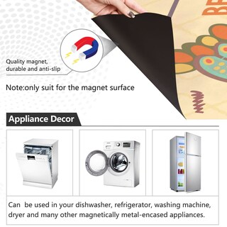 Foto 3 | Foto 3 | Funda Magnética Para Lavavajillas Naanle House Rules Flowers, 23 X 26 - Venta Internacional.