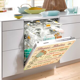 Foto 5 | Foto 5 | Funda Magnética Para Lavavajillas Naanle House Rules Flowers, 23 X 26 - Venta Internacional.