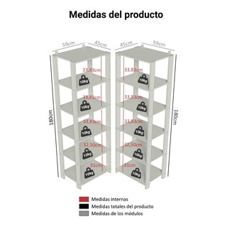 Foto 4 | Foto 4 | Armario Organizador Madesa de 118 cm para Cocina