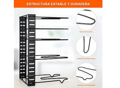 Foto 2 | Foto 2 | 8 Xtellar Estante Organizador Para Ollas Y Sartenes