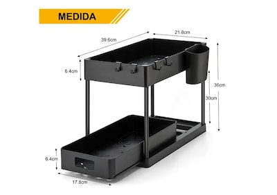 Foto 2 | Foto 2 | Organizador para Utensilios Xtellar Negro