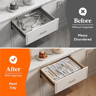 Foto 7 | Foto 7 | Organizador De Utensilios Lifewit Para Cajones De Cocina, Blanco - Venta Internacional.