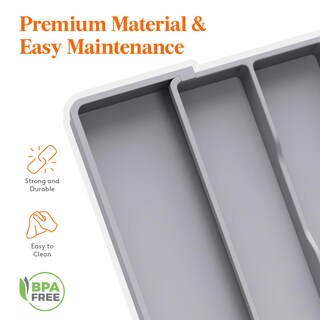 Foto 6 | Foto 6 | Organizador De Utensilios Lifewit Para Cajones De Cocina, Paquete De 2, Gris - Venta Internacional.