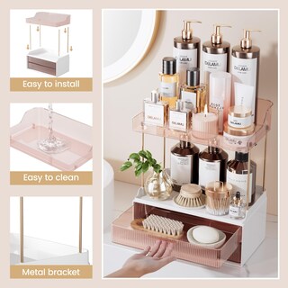 Foto 6 | Foto 6 | Organizadores Y Almacenamiento De Baño Delamu De 2 Niveles Y 2 Cajones - Venta Internacional.