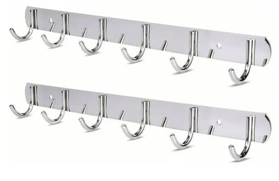 Foto 1 | Foto 1 | Xtellar Juego De 2 Percheros De Acero Inoxidable Premium Para Cocina Y Baño