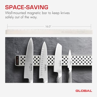 Foto 3 | Foto 3 | Soporte Magnético De Pared Global G-42/41 De Acero Inoxidable De 40 Cm - Venta Internacional.